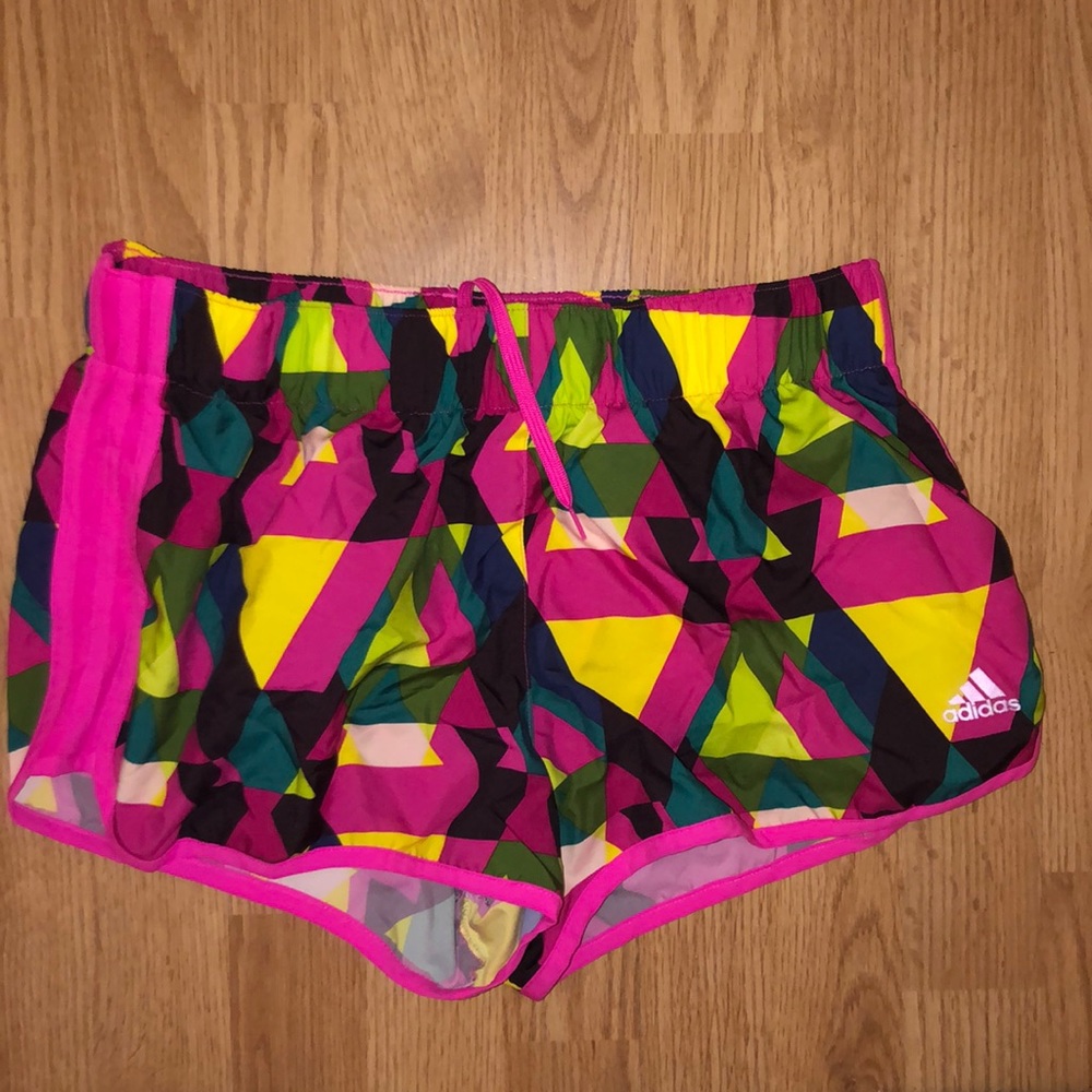 adidas geometric print shorts